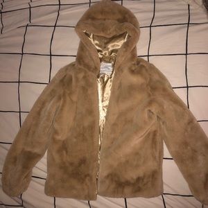 Urban Outfitters Lilly zip-up faux fur jacket